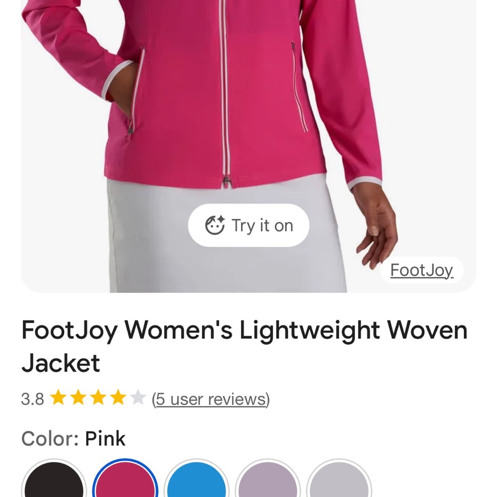 FootJoy Women's Vibrant Pink Utility Jacket